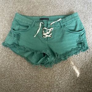 Billabong distressed tie shorts